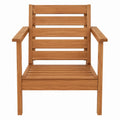 Sedia da giardino in legno teak con braccioli