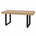 Tavolo rettangolare in legno di rovere e metallo 200x90x75 cm